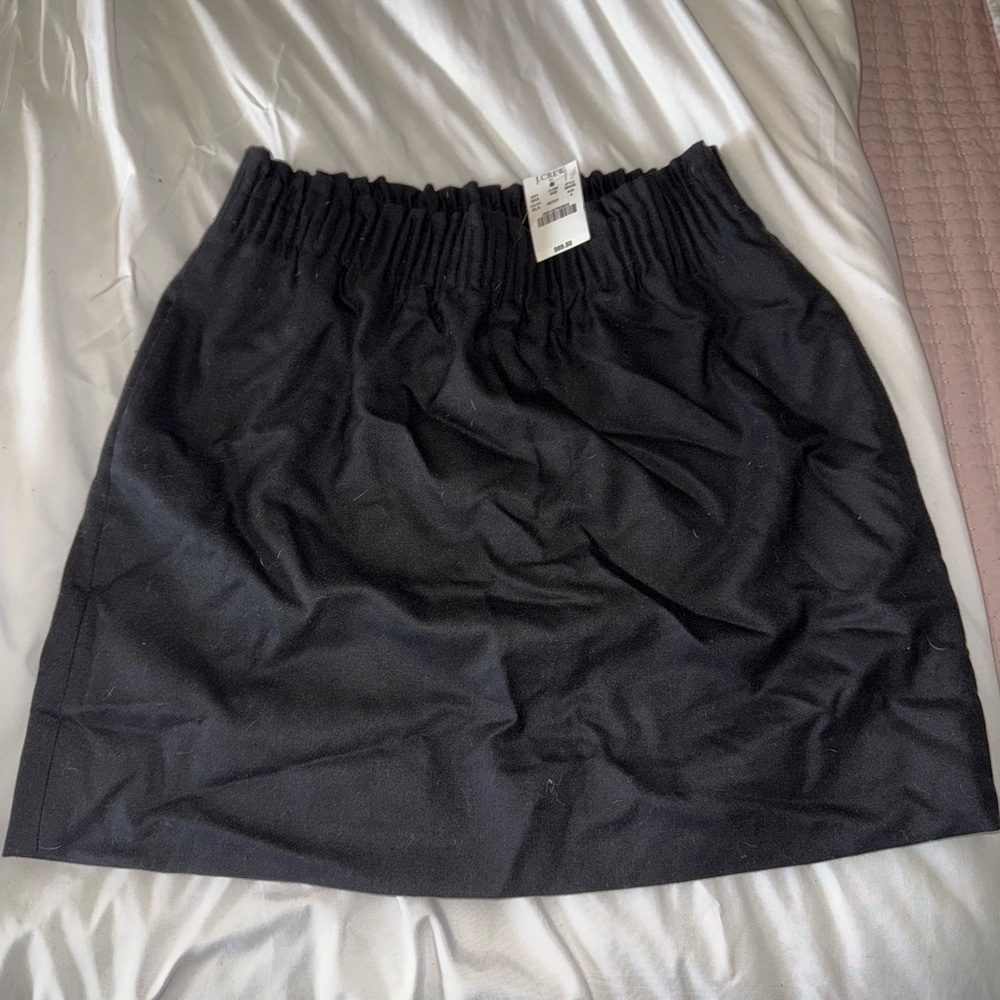 NWT J. Crew Wool Black Sidewalk Skirt size 4
